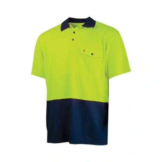 Picture of Tru Workwear, S/S Two Tone Hi-Vis Polo Shirt